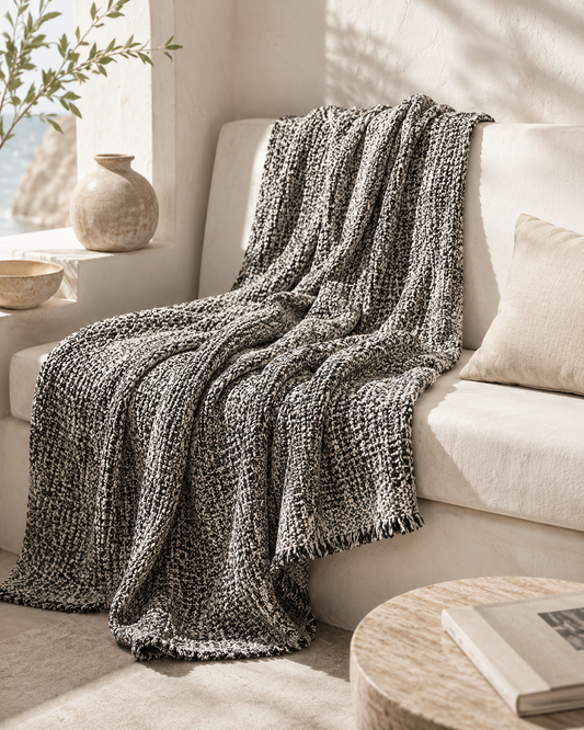 Plaid Cute Natural para dormitorio de Casa Seconda