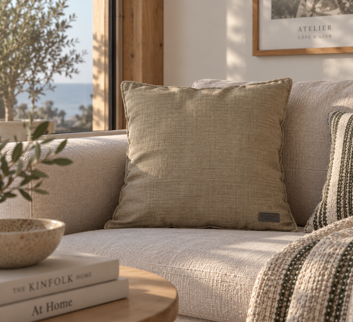 Cojín decorativo Beige otoño invierno