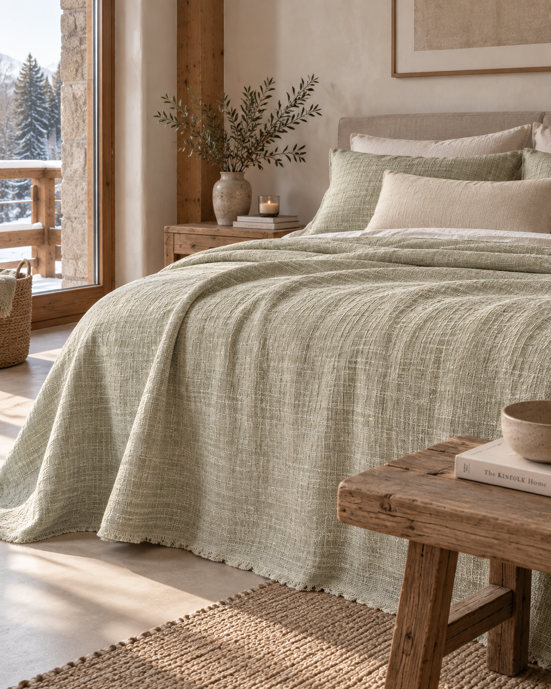 Colcha Flock para cama