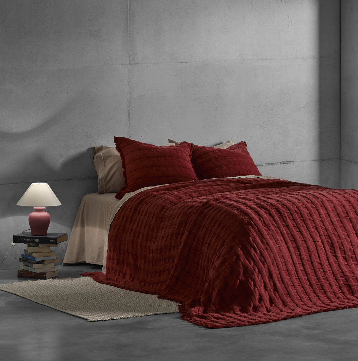 Colcha Malthe decorativa para cama Casa Seconda