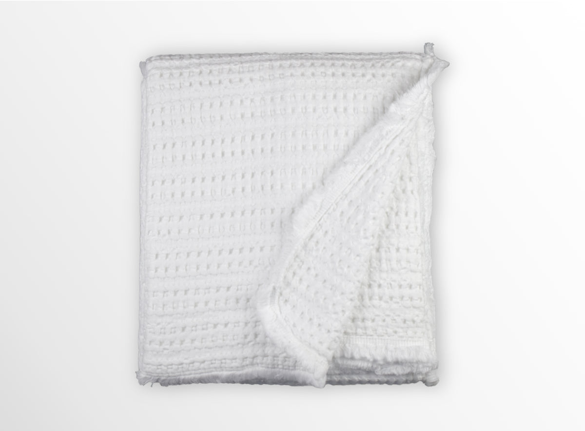 Funda de cojín Nasa color blanco Casa Seconda