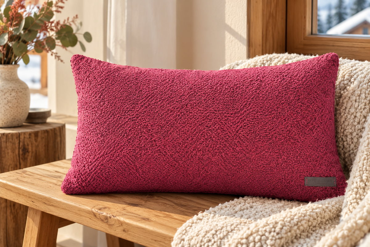Funda de cojín Solana color fucsia medida 40x60