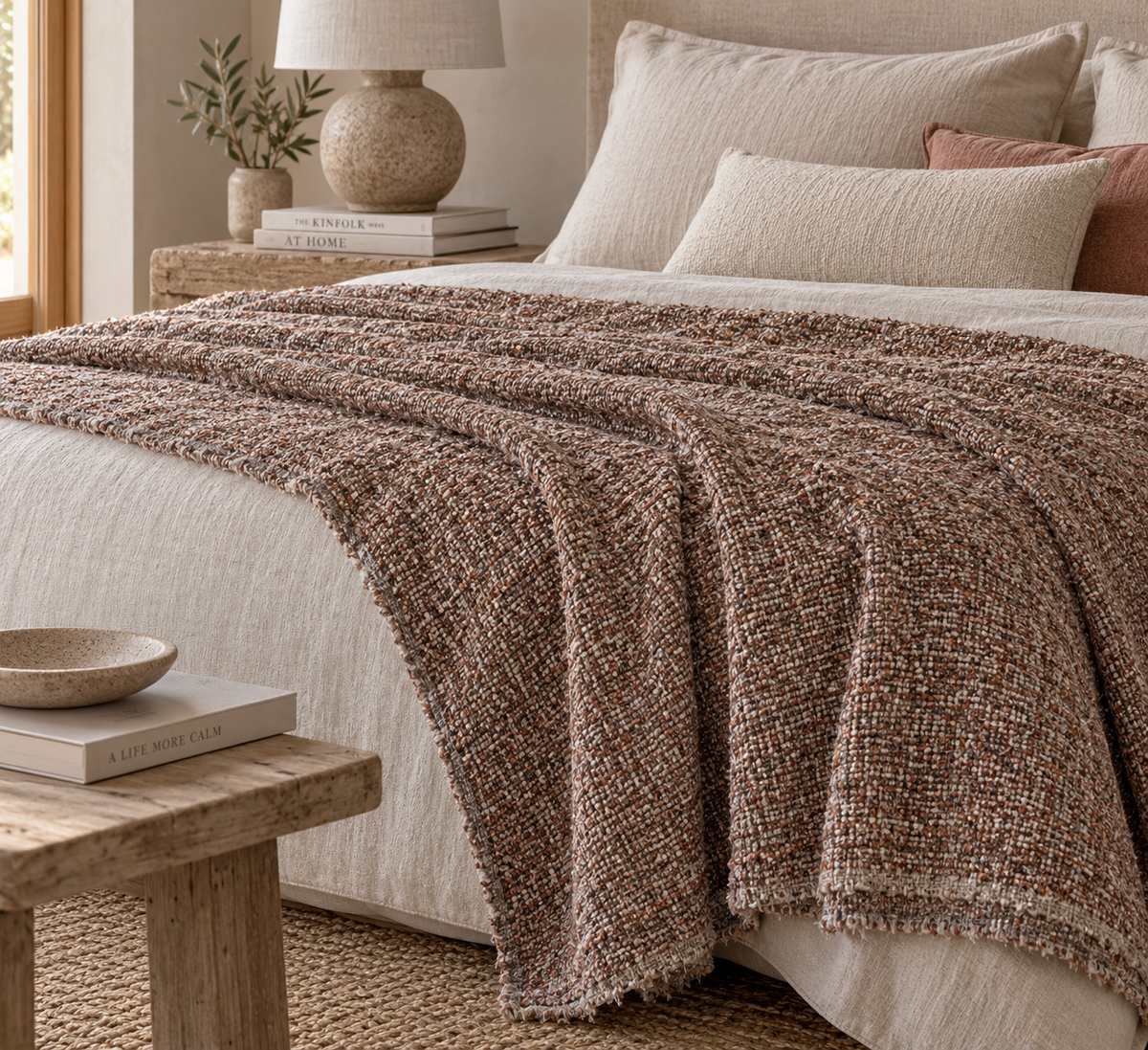 Plaid decorativo 250 x 140 cm otoño invierno