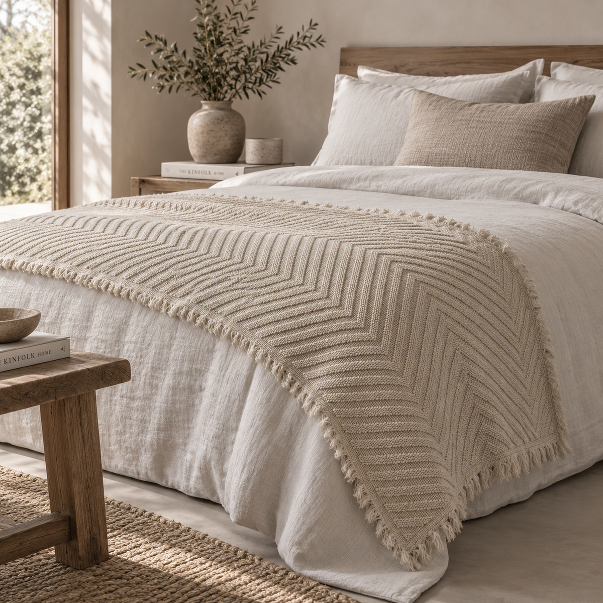 Devi 80x240 Plaid Bed Runner