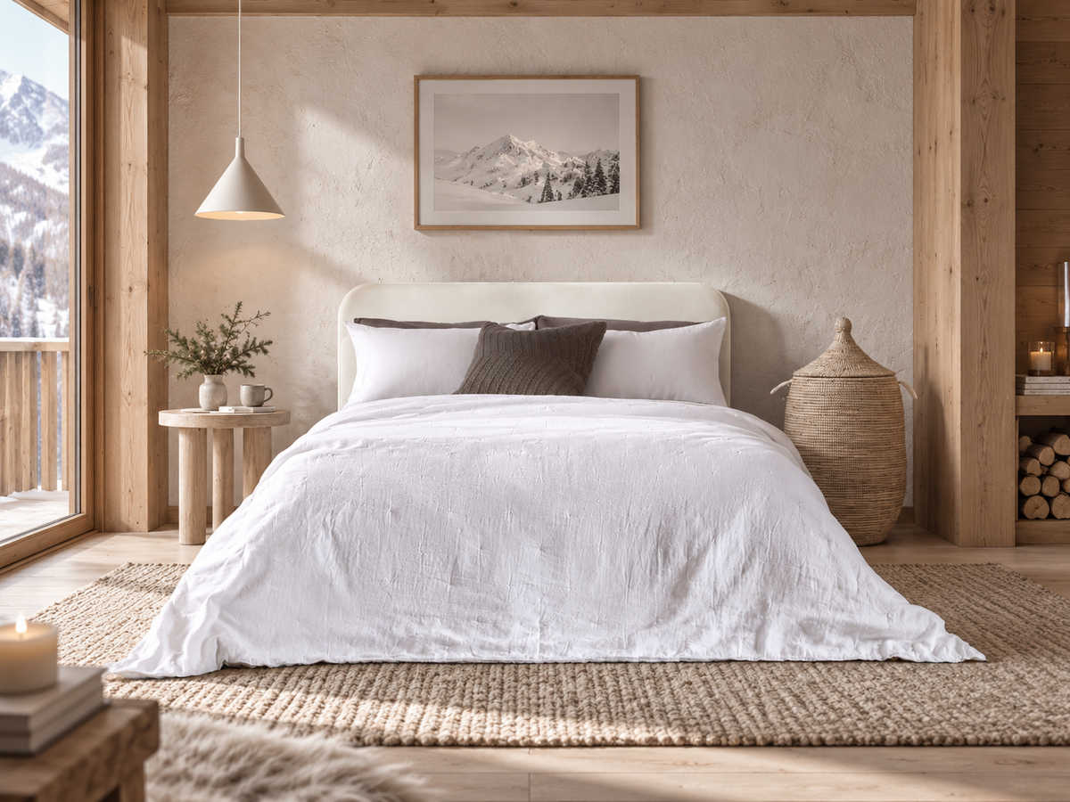 Linen quilt for bed
