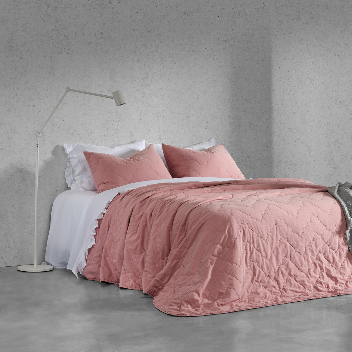 Quilt Lover color rosa para cama Casa Seconda